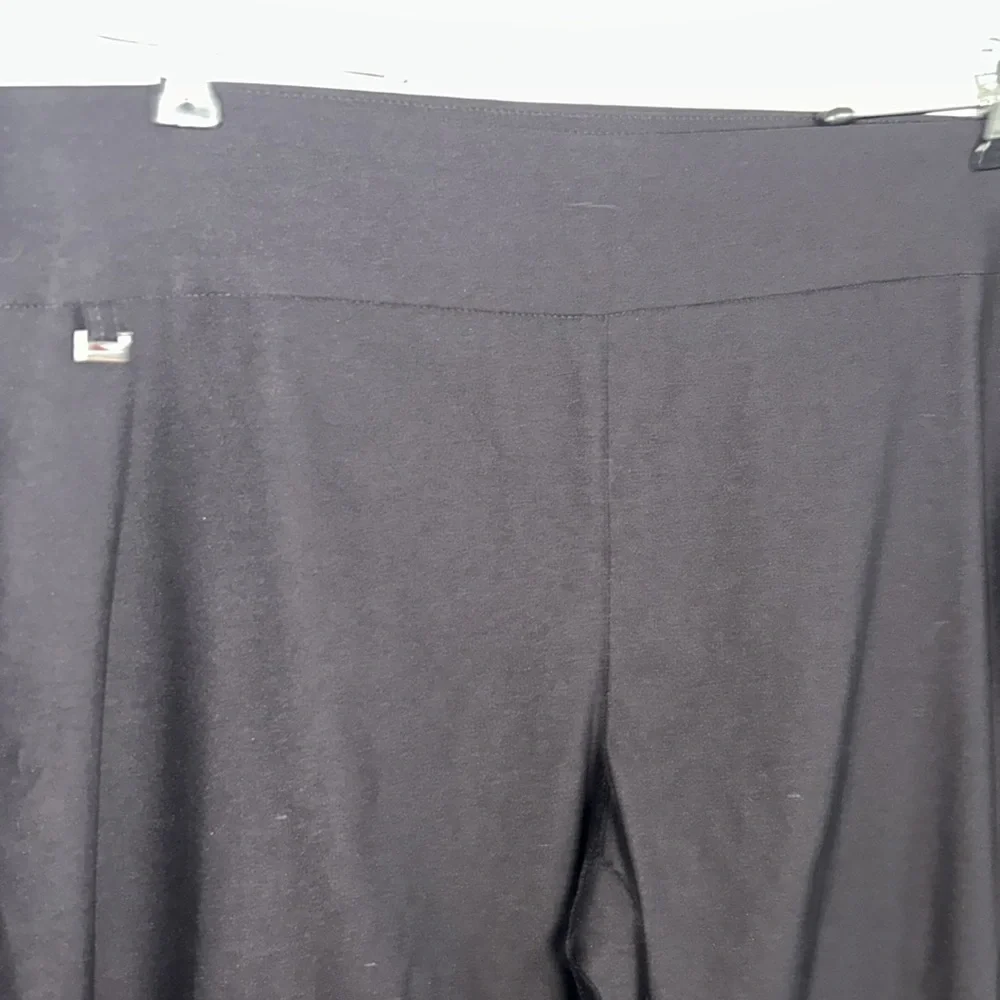 NWT Counterparts Luxe Stretch Mid Rise Crop Black Pants Size XL